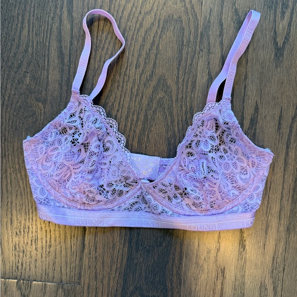 30DD Lounge Lavender Lace Balcony Bra - Picture 1 of 3